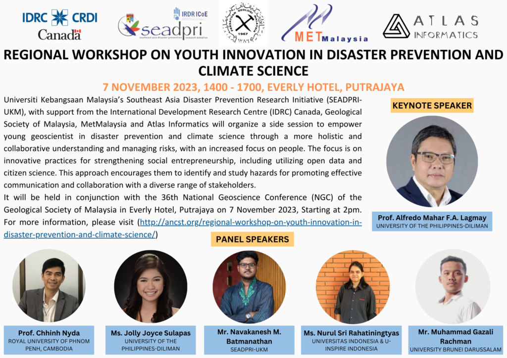 Regional Workshop on Youth Innovation in Disaster Prevention and Climate Science